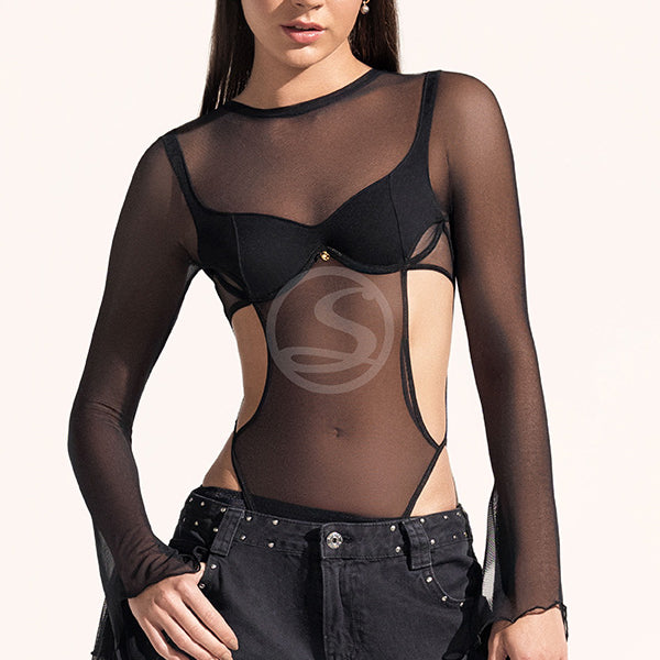 Body Louise Negro Santísimas Ref. S-610