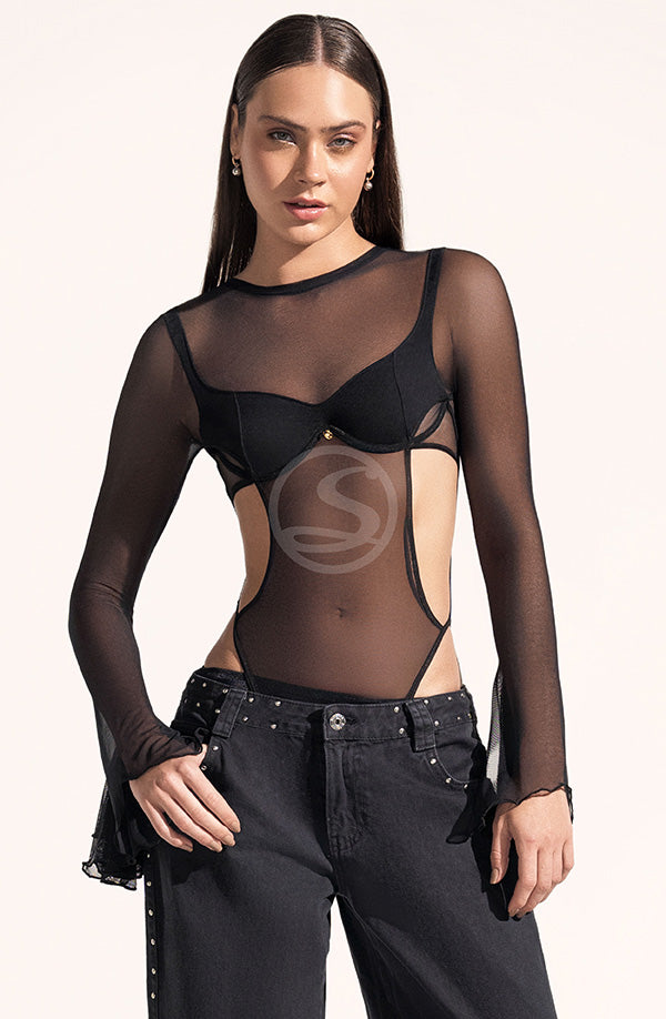 Body Louise Negro Santísimas Ref. S-610