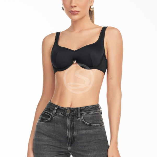Bralette Fioré Negro Basic Santísimas Ref. S-629