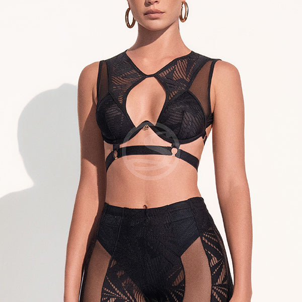 Bralette Line Negro Santísimas Ref. S-611