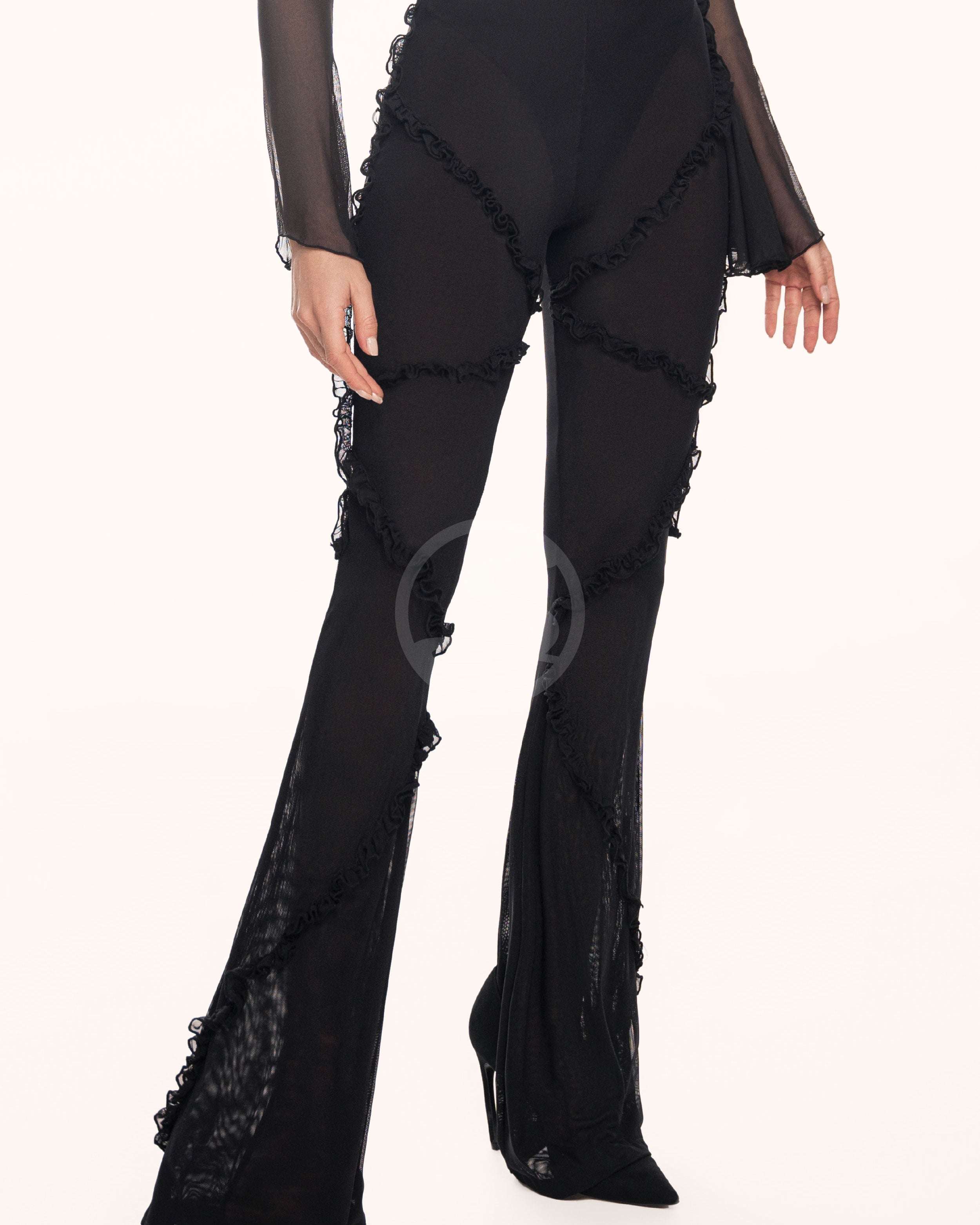 Media Pantalón Western Negra Santísimas Ref. S-622