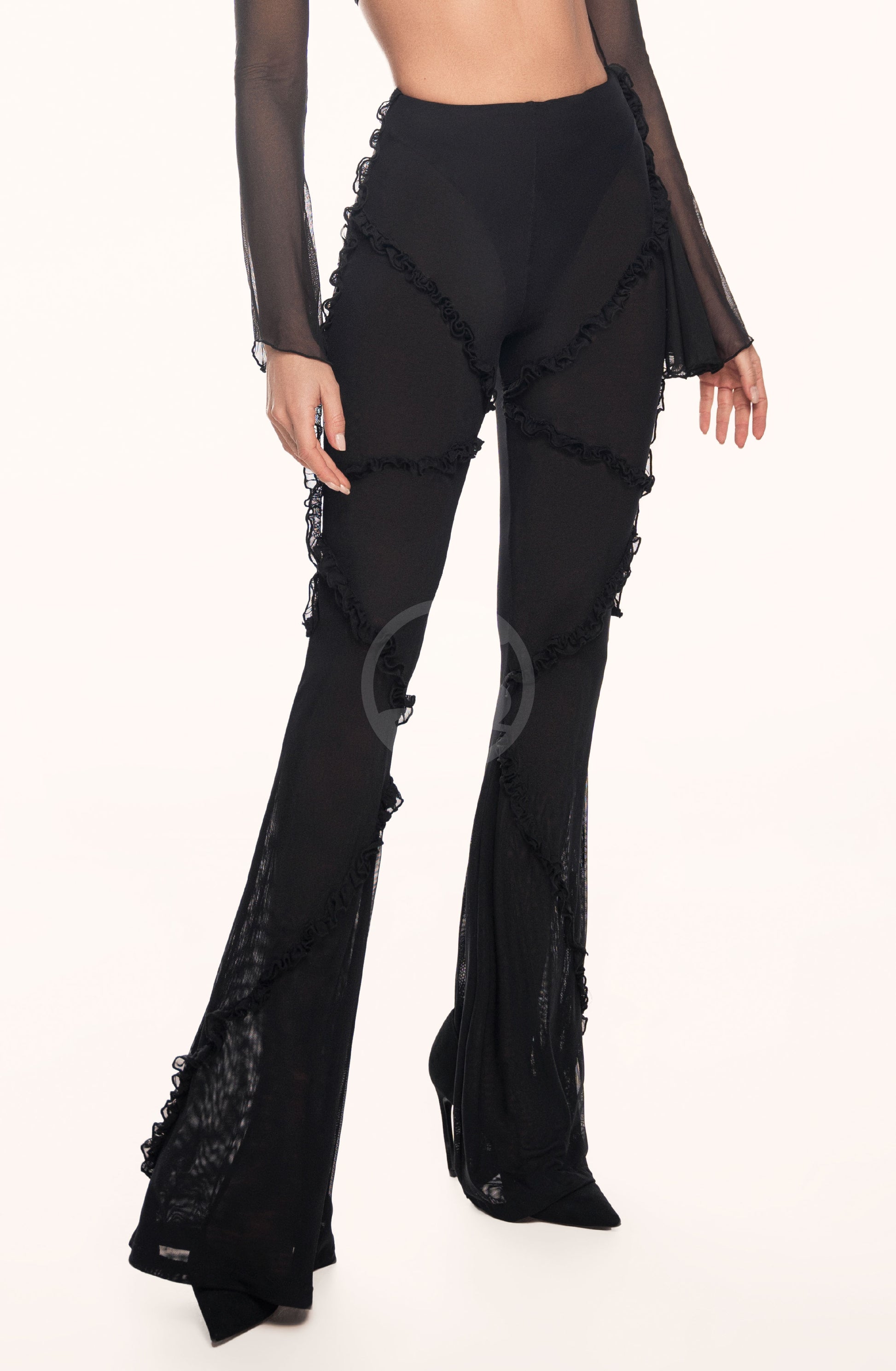 Media Pantalón Western Negra Santísimas Ref. S-622