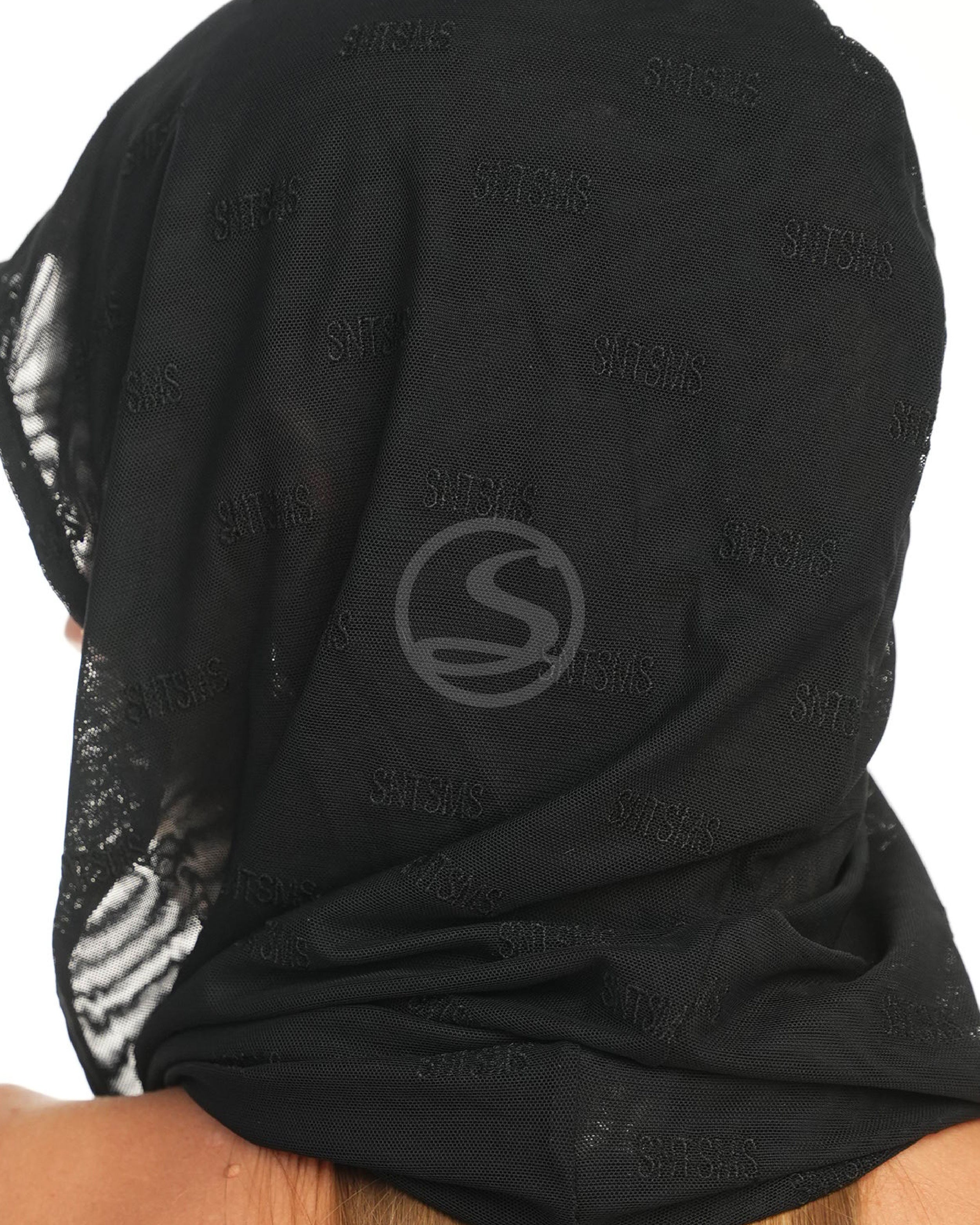 Turbante Oasis Negro Malla SNTSMS Santísimas Ref. S-566