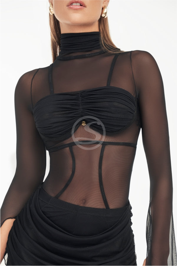 Body Avea Negro Santísimas Ref. S-642