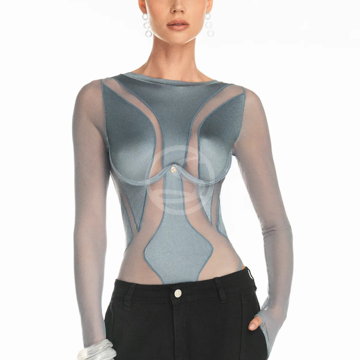 Body Expandida Gris Santísimas S-546