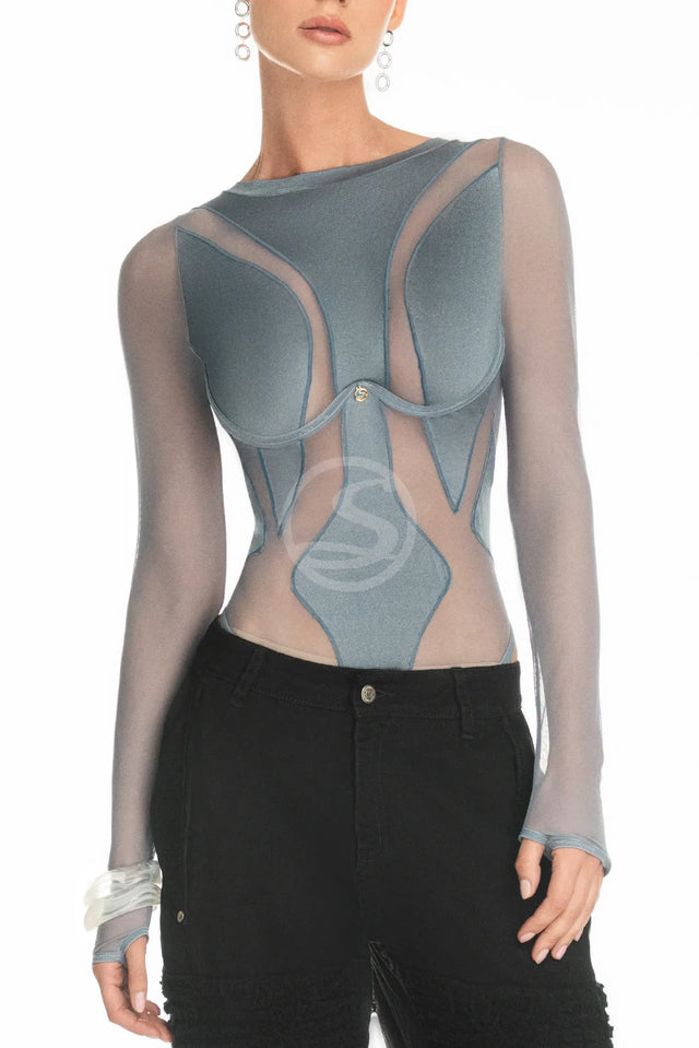 Body Expandida Gris Santísimas S-546