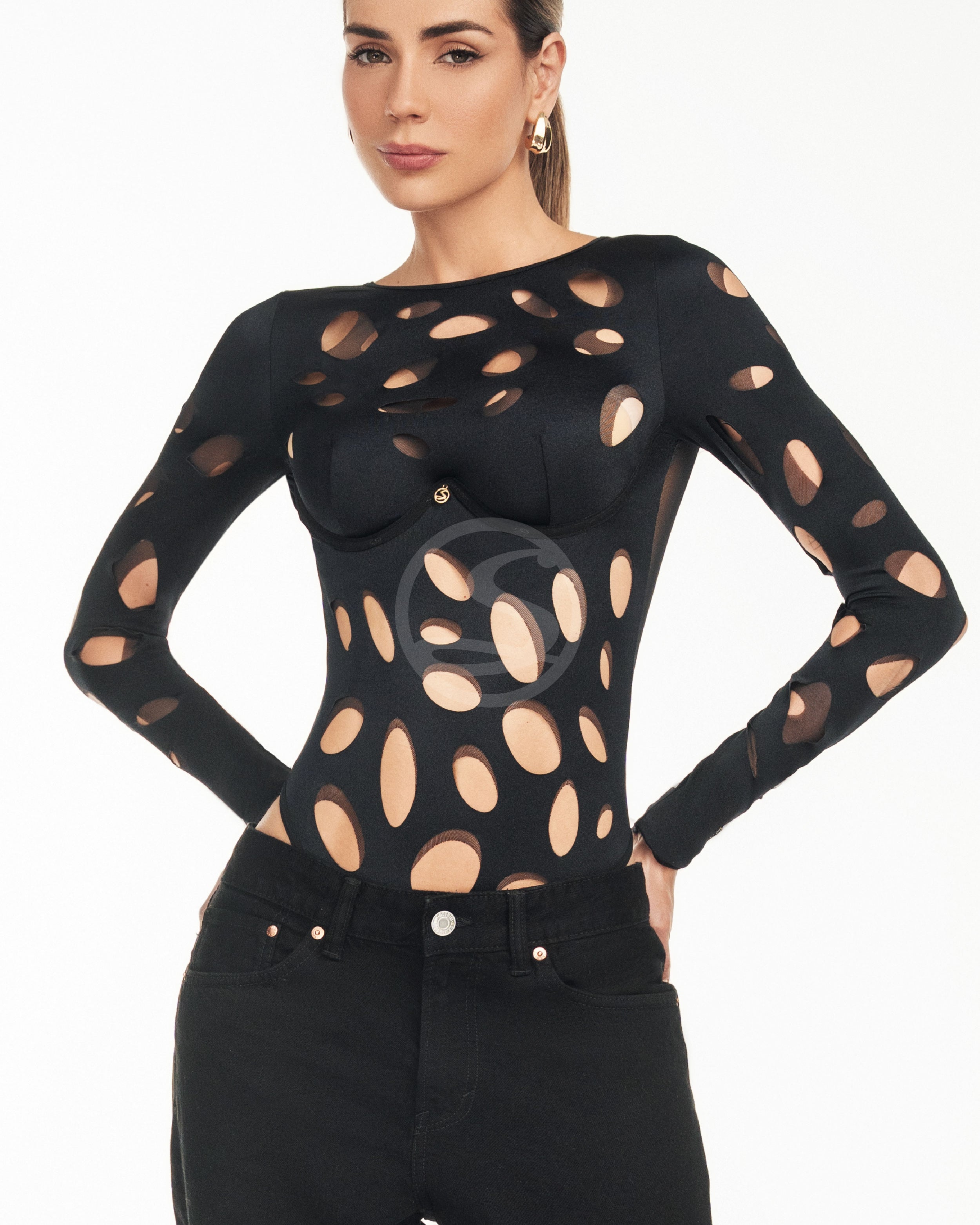 Body Terrenal Negro Santísimas Ref. S-