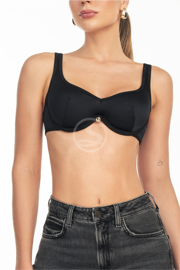 Bralette Fioré Negro Basic Santísimas Ref. S-629