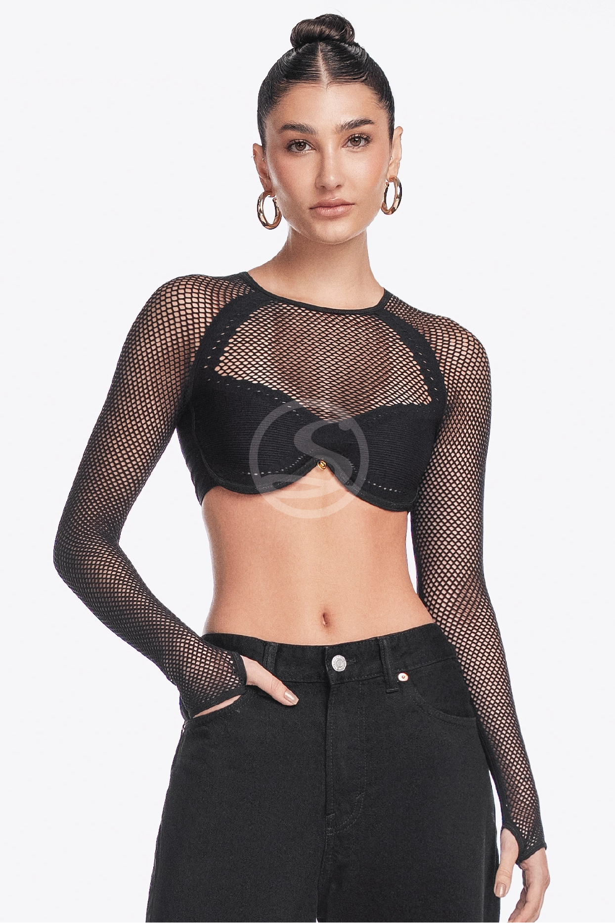 Bustier Core Negro Santísimas Ref. S-709