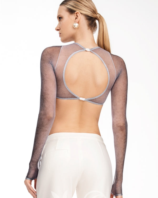 Bustier Outline Blanco Playboy x Santísimas Ref. S-648