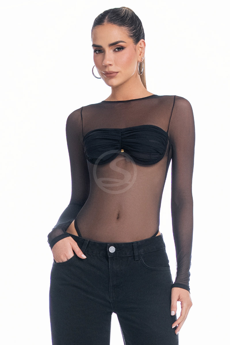 Body Ginger Negro Santísimas Ref. S-436
