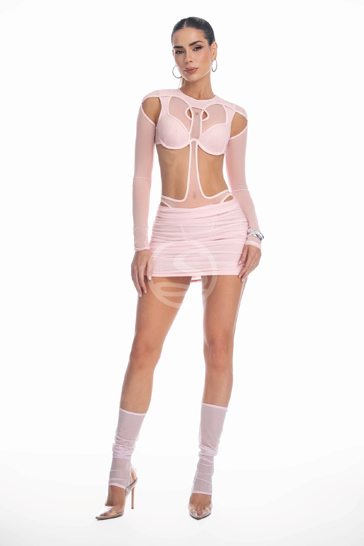 Body Nucleo y Falda Horizonte Rosa Aura Santisimas
