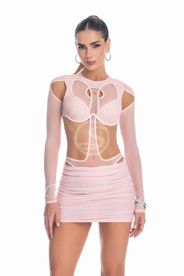 Body Nucleo y Falda Horizonte Rosa Aura Santisimas