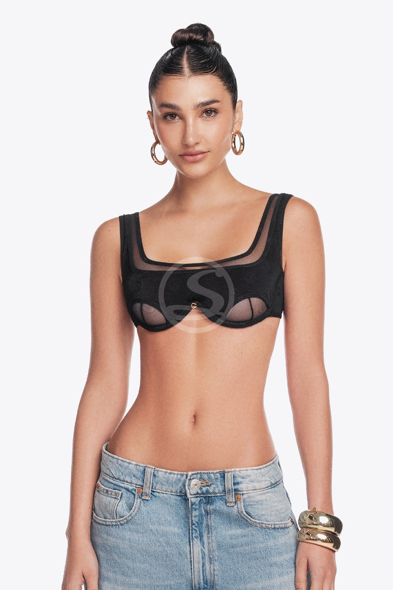 Bralette Flux Negro Santísimas Ref. S-695