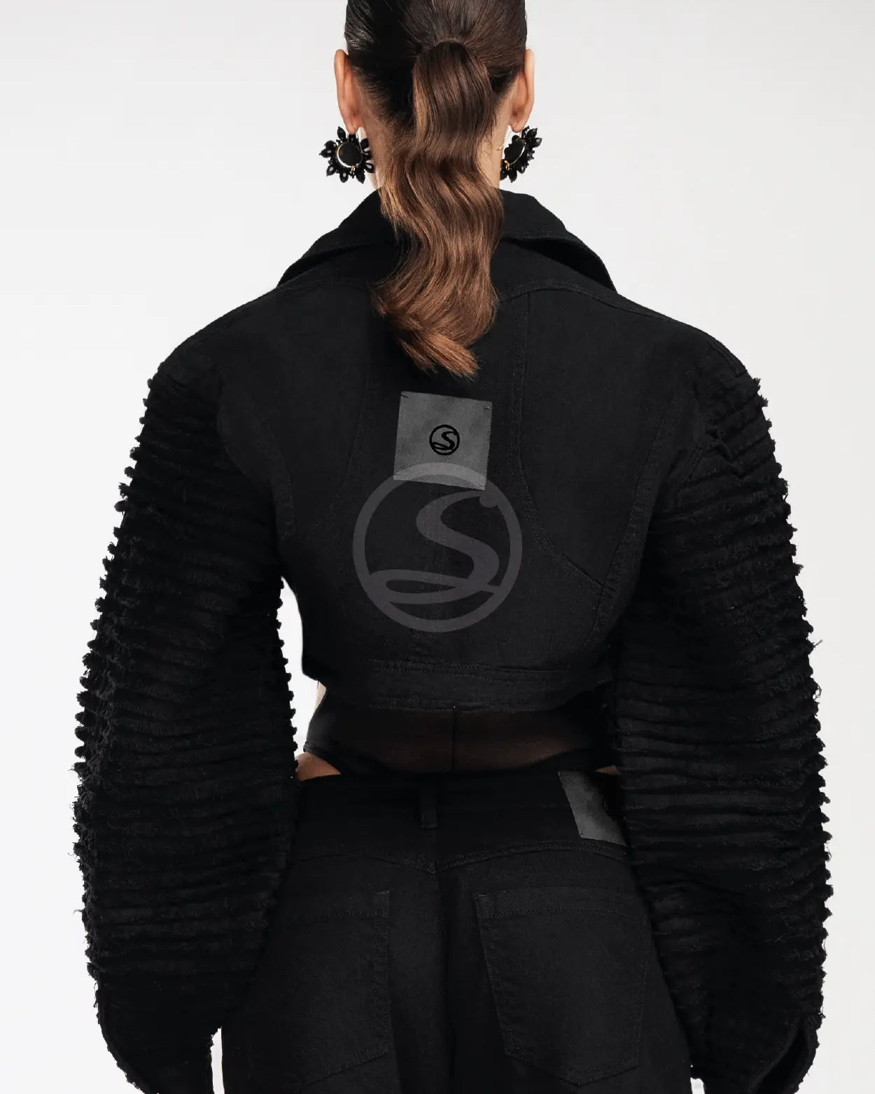 Chaqueta Mandato Negra Santísimas Ref. S-673