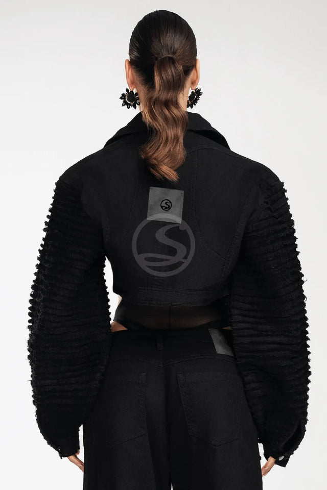 Chaqueta Mandato Negra Santísimas Ref. S-673