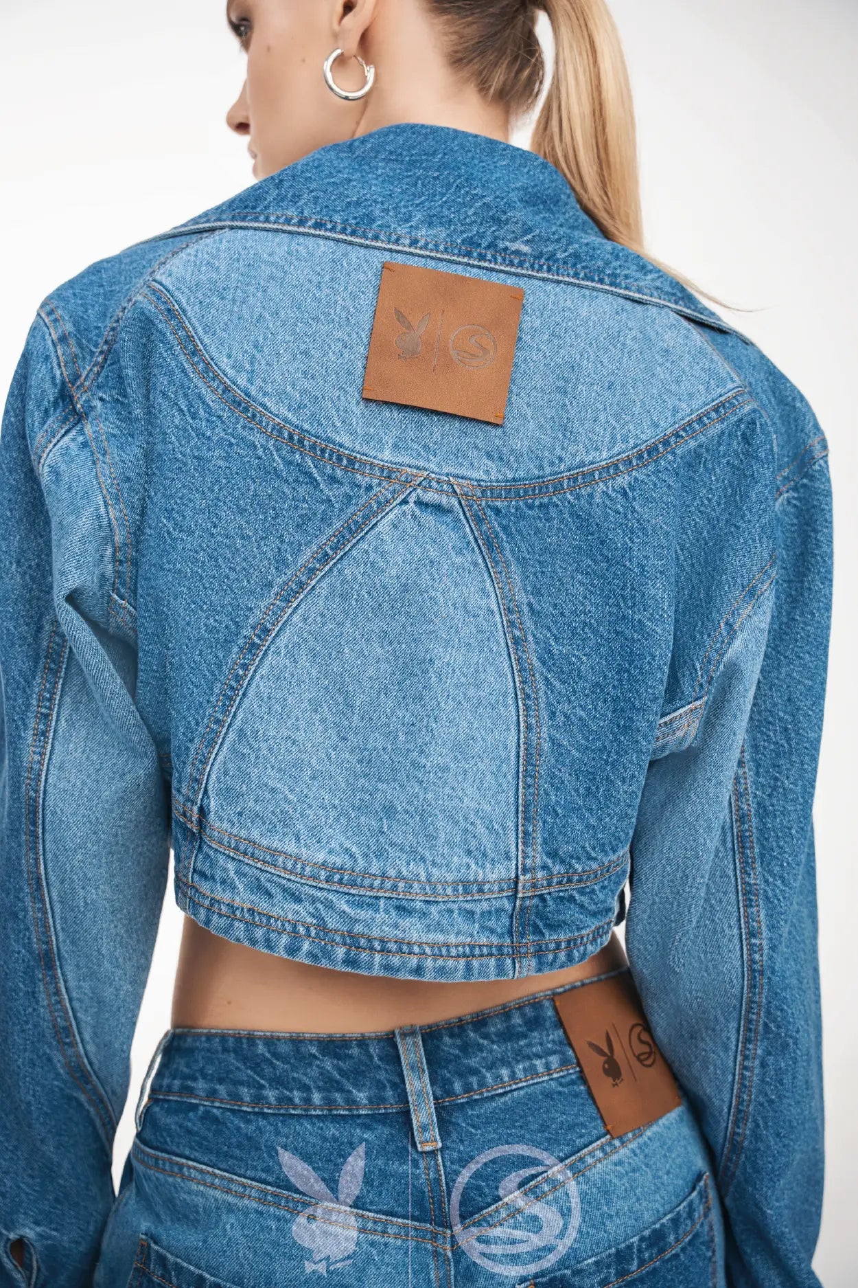 Chaqueta Travesía Azul Playboy x Santísimas Ref. S-675