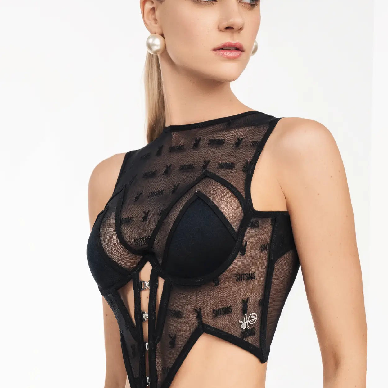 Corsé Magic Blonda Playboy x Santísimas Ref. S-671