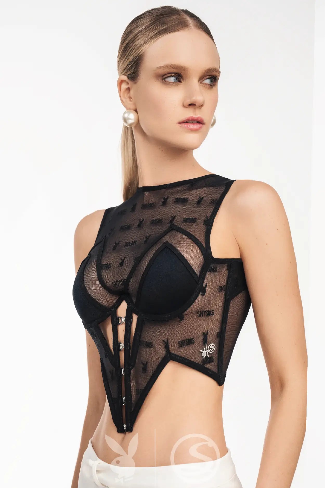 Corsé Magic Blonda Playboy x Santísimas Ref. S-671