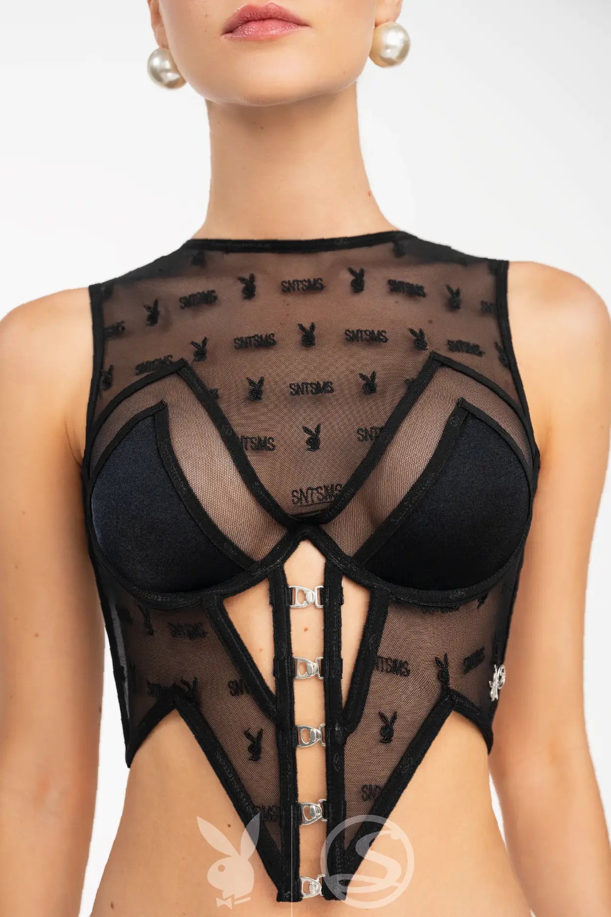 Corsé Magic Blonda Playboy x Santísimas Ref. S-671