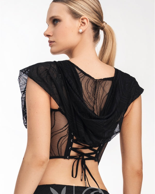 Corsé Enigma Negro Playboy x Santísimas Ref. S-653