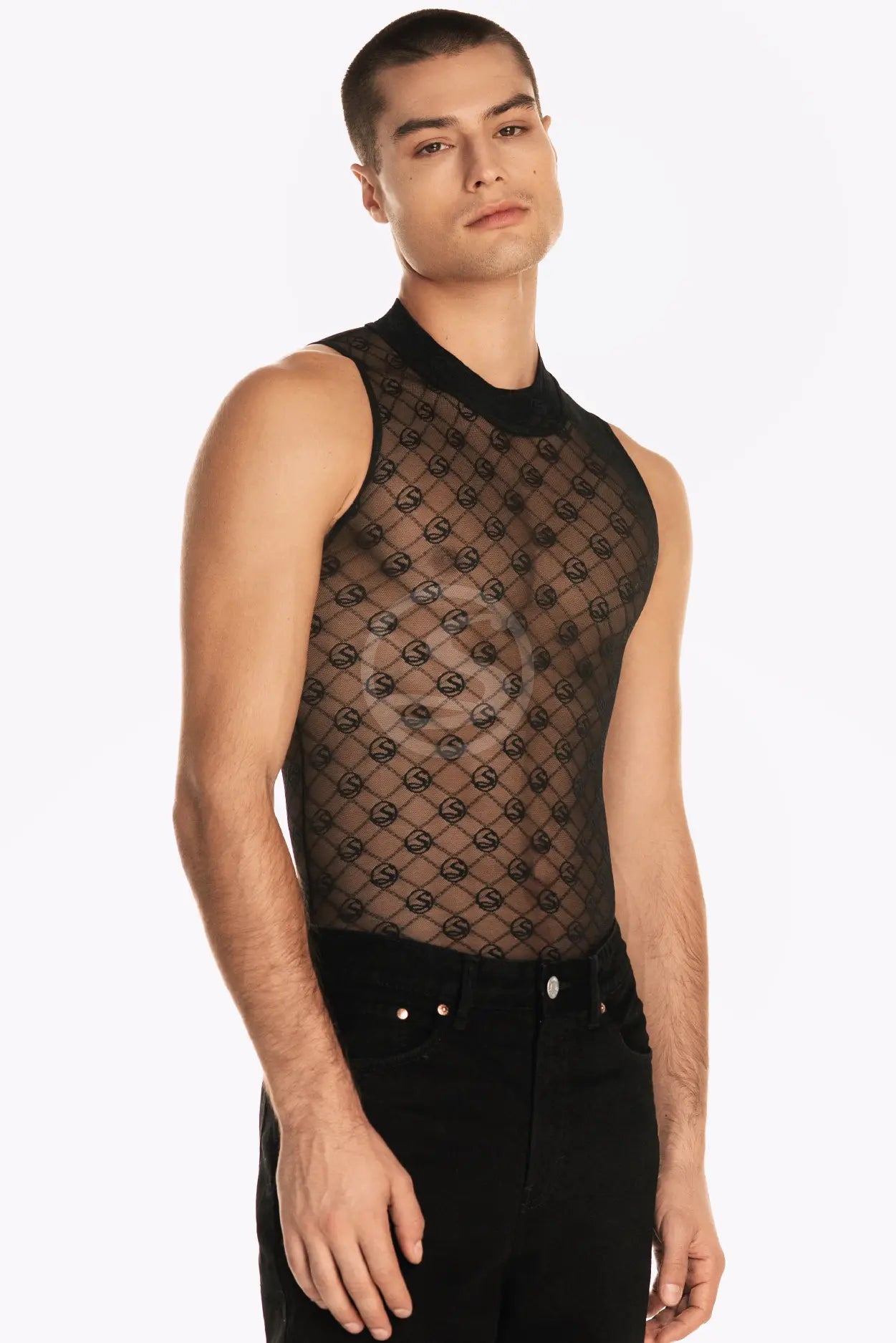 Mesh Griceus Negro Santísimas Men Ref. S-580