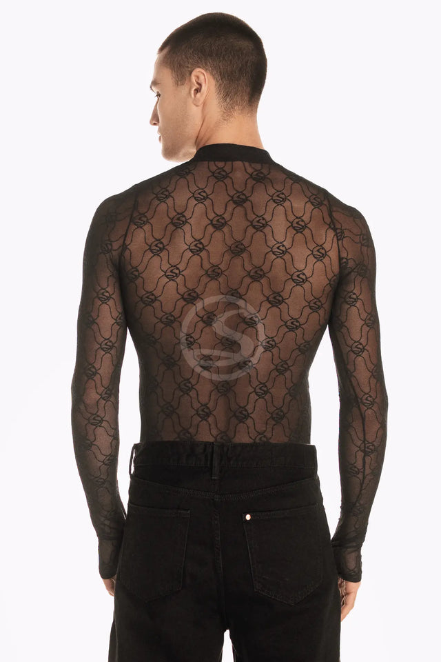 Mesh Linaje Negro Santísimas Men Ref. S-669