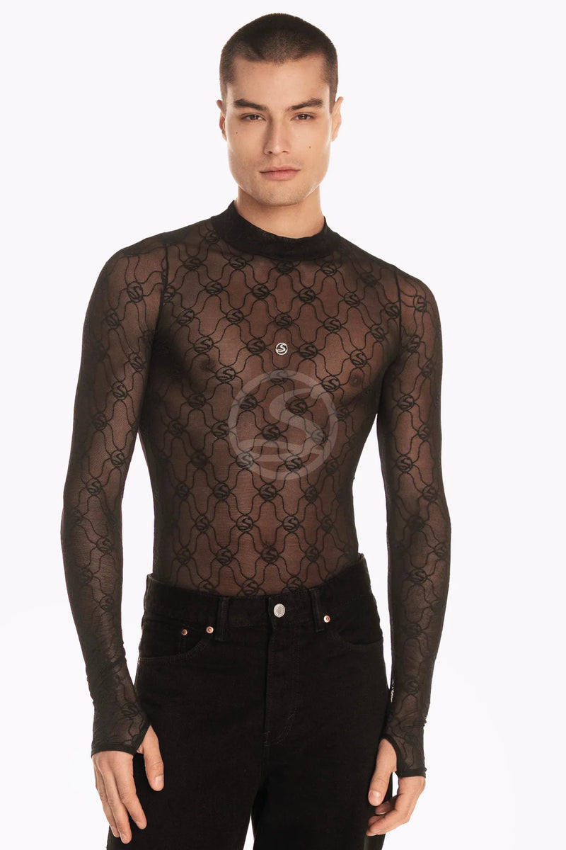 Mesh Linaje Negro Santísimas Men Ref. S-669