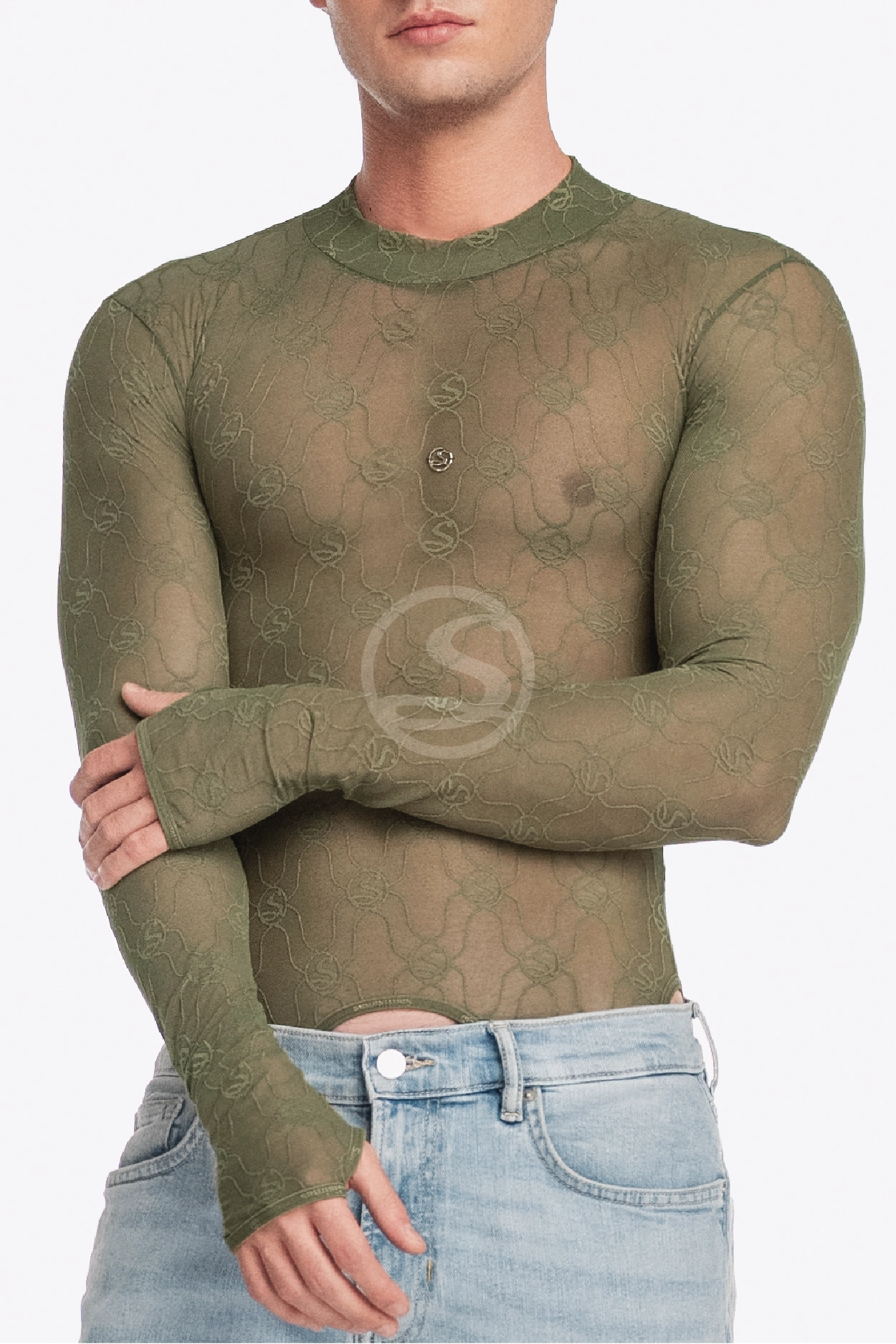 Mesh Linaje Verde Santísimas Men Ref. S-669