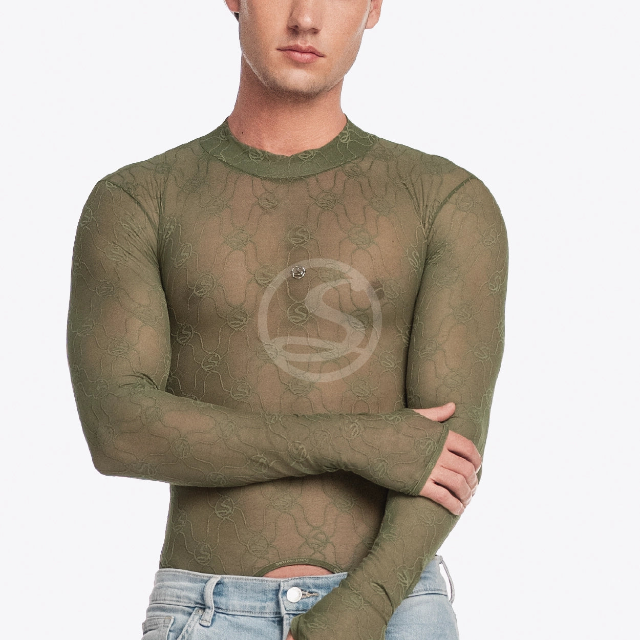Mesh Linaje Verde Santísimas Men Ref. S-669