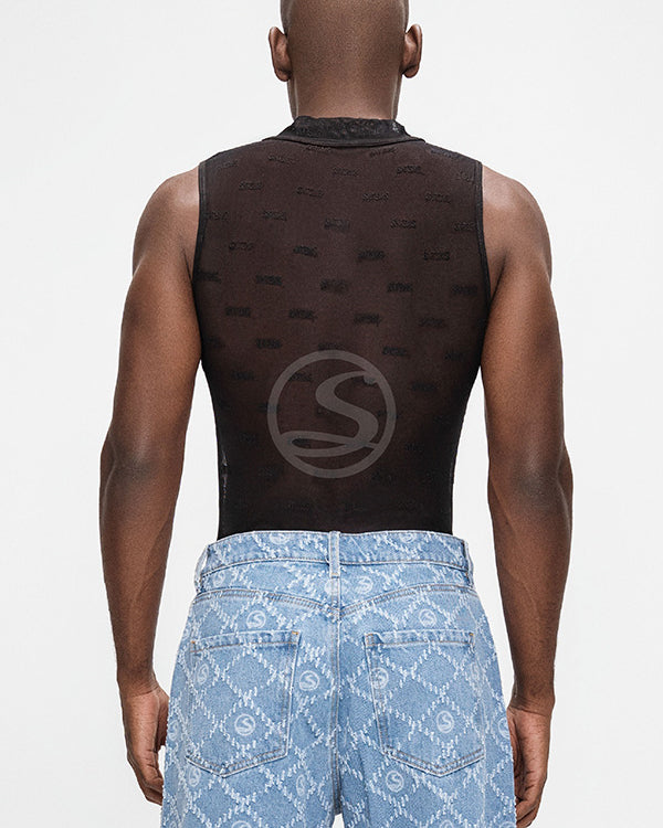 Mesh Orosho Negro Santísimas Men Ref. S-564