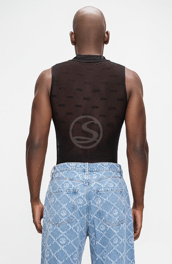 Mesh Orosho Negro Santísimas Men Ref. S-564