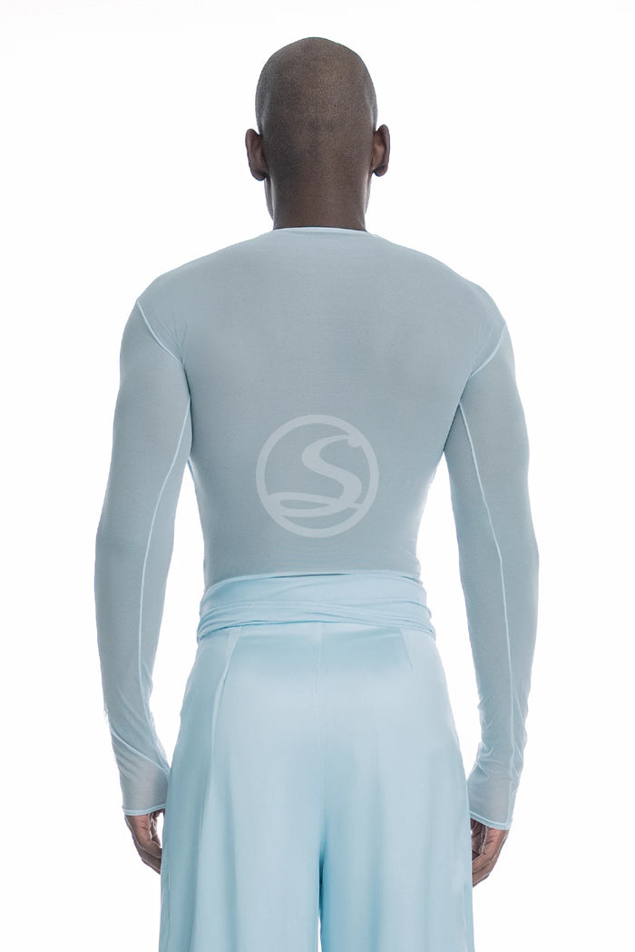 Mesh Fase Azul Cristal Men Santísimas Ref. S - 729