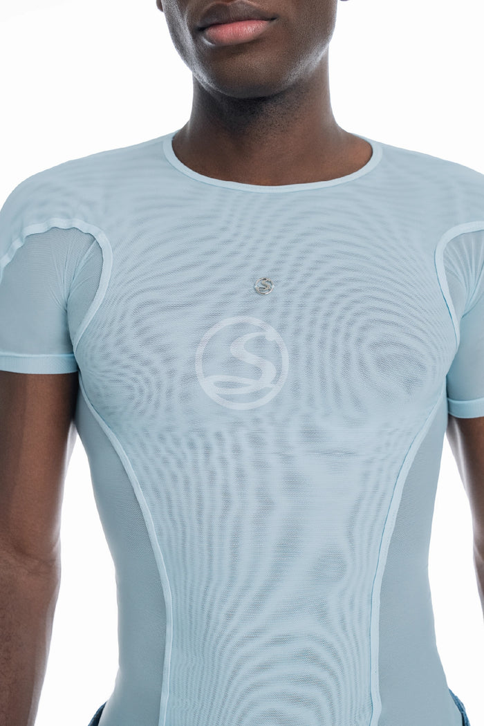 Mesh Nexo Azul Cristal Men Santísimas Ref. S - 725