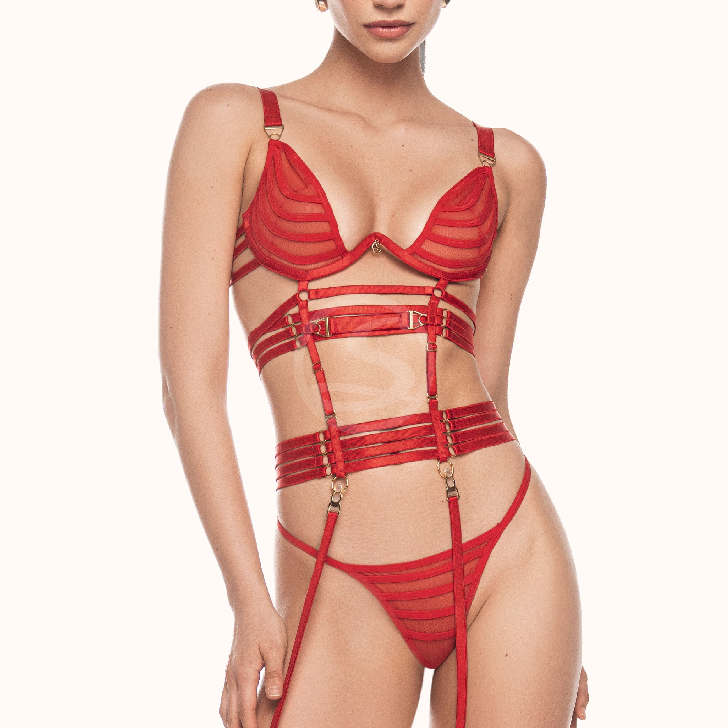 Set Lencería Nativa Rojo Santísimas Ref. S-617