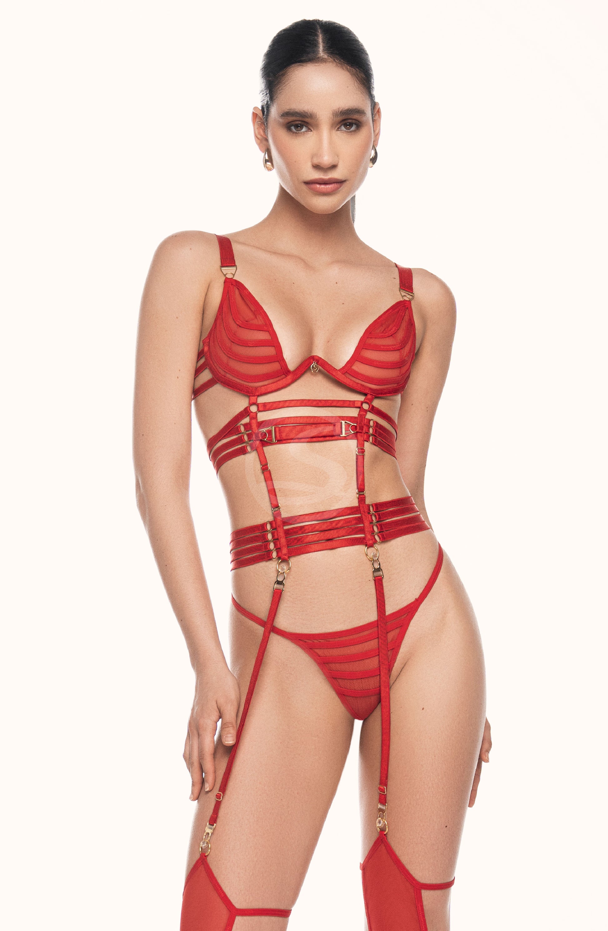 Set Lencería Nativa Rojo Santísimas Ref. S-617