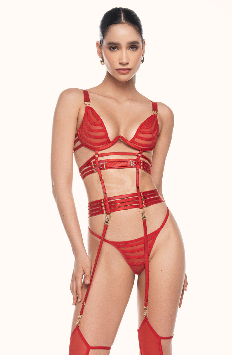 Set Lencería Nativa Rojo Santísimas Ref. S-617