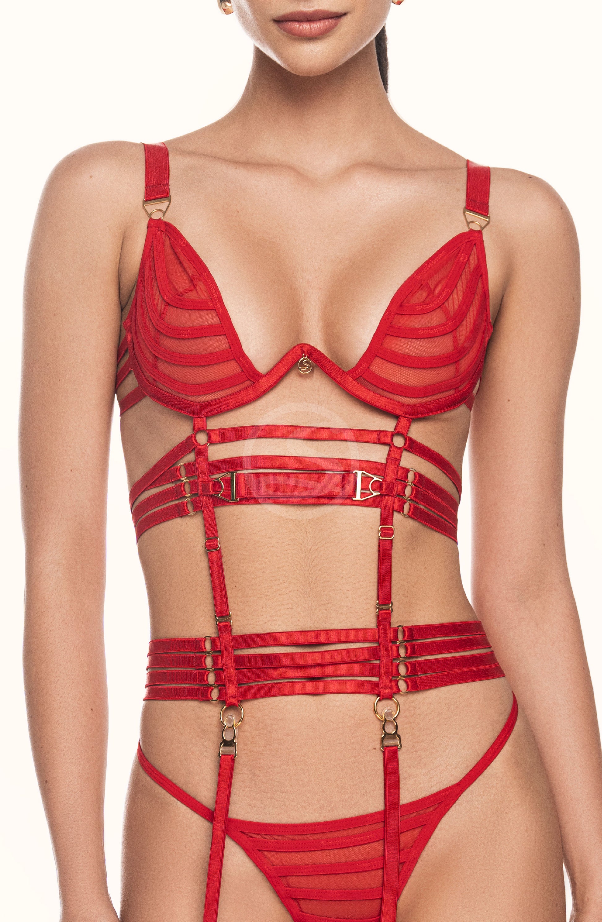 Set Lencería Nativa Rojo Santísimas Ref. S-617