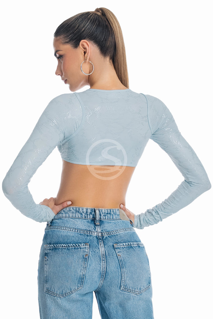 Bustier Origen Azul Cristal  Ref S-720