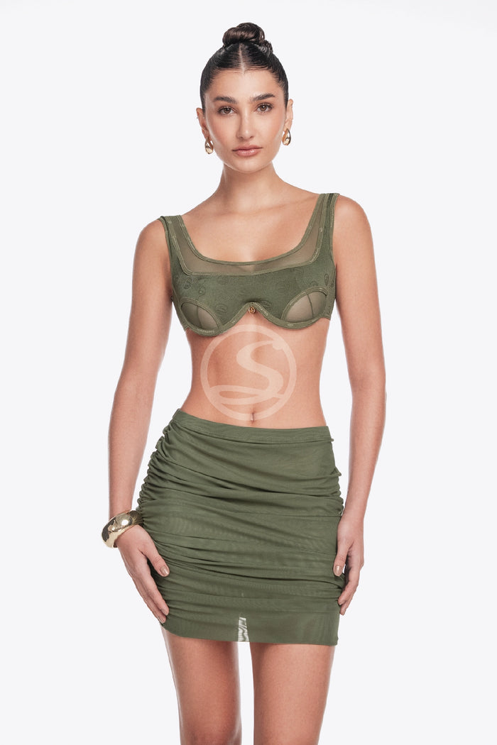 Bralette Flux - Falda Steel