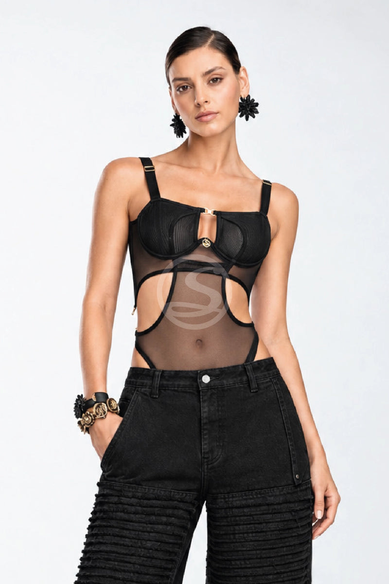 Body Dualidad Negro Santísimas Ref. S-676
